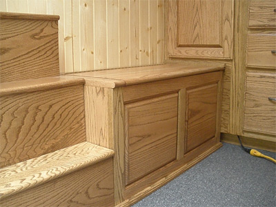 Steps and boot box
